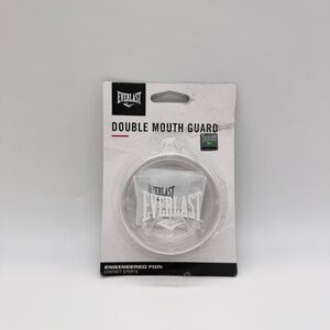 Everlast Double Mouth Guard Clear Boxing MMA Contact Sport New